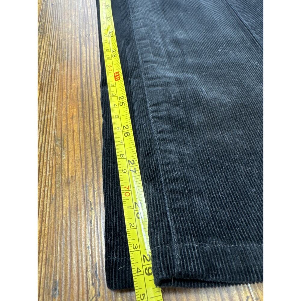 Talbots Womens Sz 8 Heritage Corduroy Jeans Pants Black Mid Rise Straight Leg - Picture 8 of 8